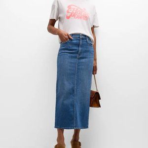 MOTHER DENIM: The Pencil Pusher Midi Skirt, Size 27. NWT